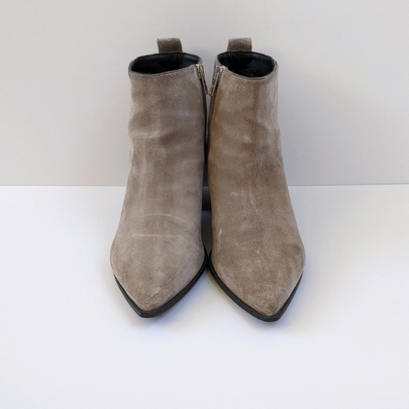 Everlane The Boss Gray Suede Leather Boots | Size 8 - Picture 7 of 11